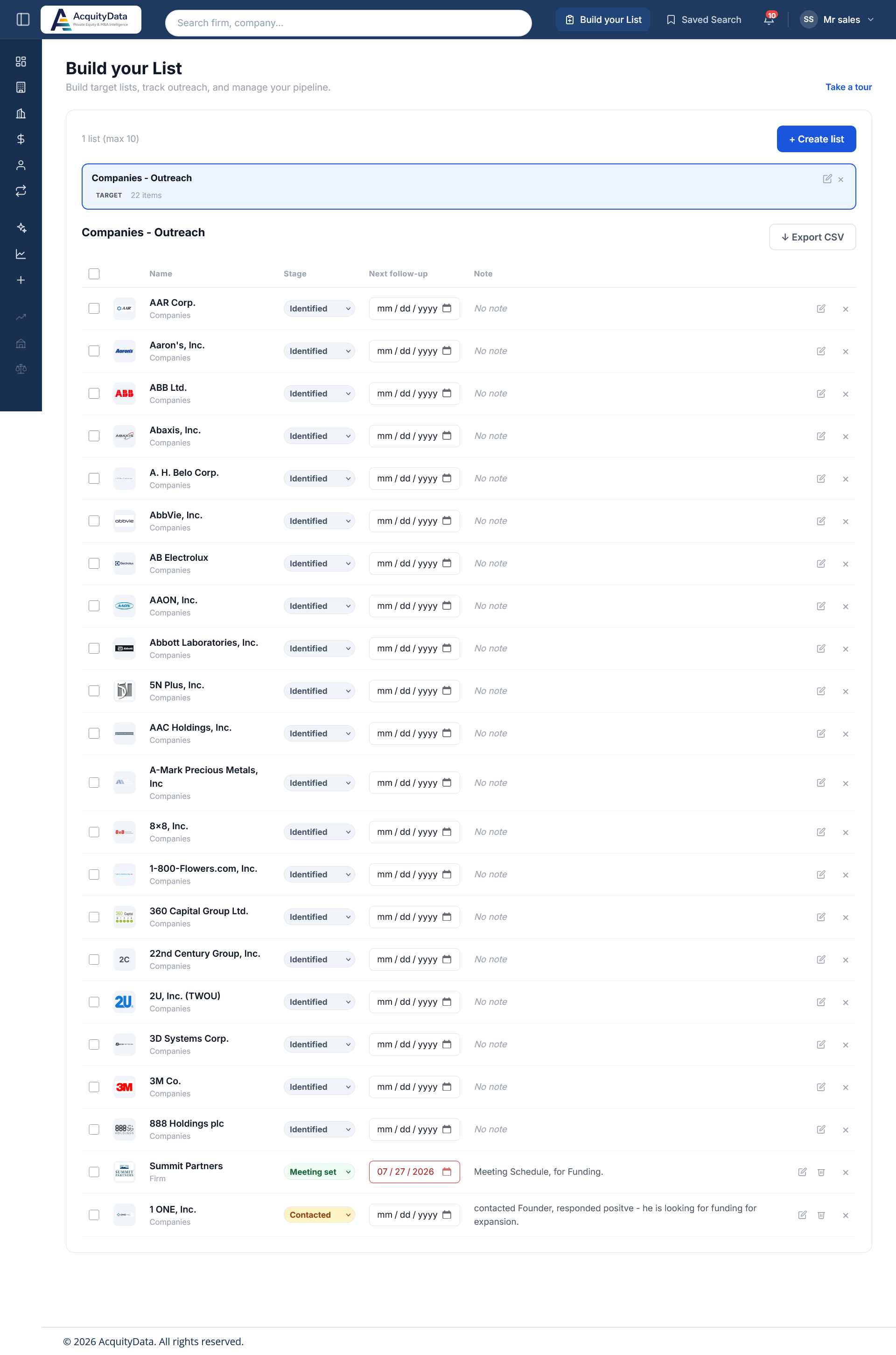 Build Your List