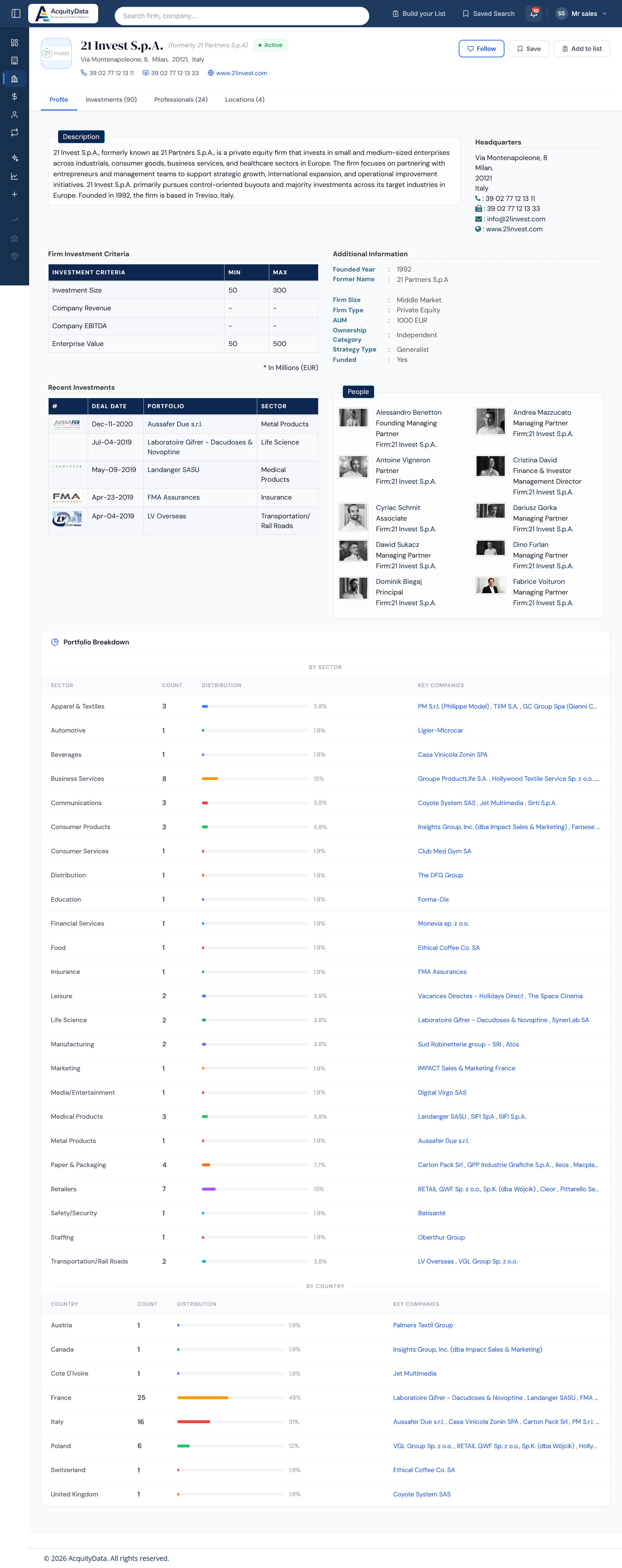 PE Firm Profile
